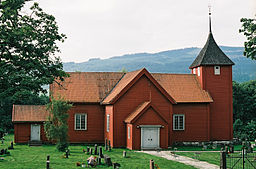 Fåbergs kyrka i augusti 2007