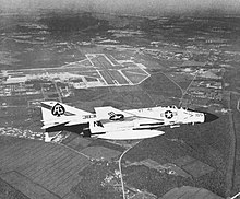 A VF-41 F-4J over NAS Oceana in the late 1960s F-4J VF-41 over NAS Oceana NAN10-71.jpg