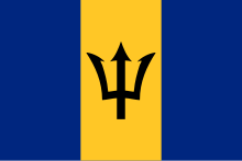 Description de l'image Flag of Barbados.svg.