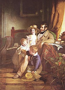 Friedrich von Amerling, Porträt des Rudolf von Arthaber und seiner Kinder