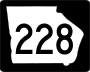 State Route 228 marker