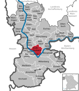 Kaart van Großheubach