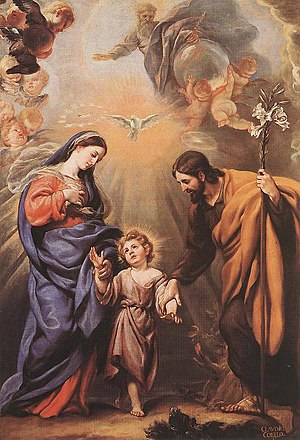 Holy Family: Mary, Joseph and child Jesus