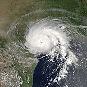 Hurricane Claudette near landfall in Texas