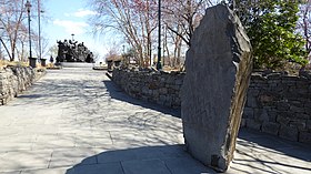 "Leacht Cuimhneachain na nGael", Irish famine memorial located on Penn's Landing, Philadelphia Irish Memorial in Philadelphia 1.jpg