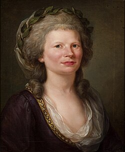 Karoline Louise von Klencke, portrét od Johanna Christopha Frische, 1786, Gleimhaus Halberstadt