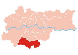 Расположение Свошовице в Кракове