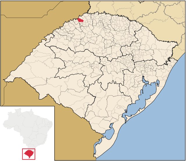 Localização de Crissiumal no Rio Grande do Sul