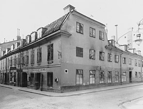 Torsken 8+9, Mäster Samuelsgatan 7, Norrlandsgatan 11, 1908. Alfred Nobel födelsehus.