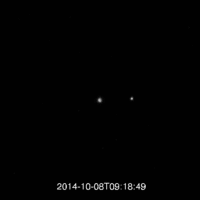 MESSENGER views 2014-10-08 lunar eclipse from Mercury orbit.gif