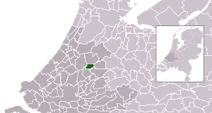 Ligking vaan Boskoop in Zuid-Holland (situatie 2009).