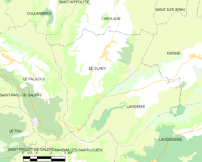 Poziția localității Le Claux