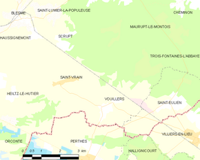 Poziția localității Saint-Vrain