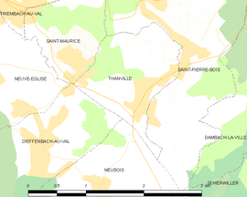 Mapa obce Thanvillé