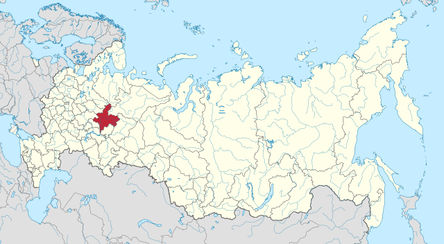 Кировская область на карте
