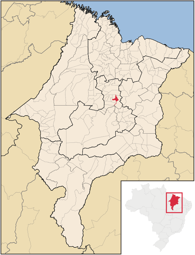 Localização de Pedreiras no Maranhão