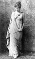בתפקיד פרתניה במחזה "אינגומר הברברי" מאת פרידריך האלם ,1883, צילום מאת נפוליאון סרוני