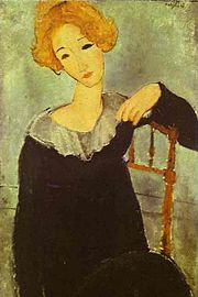 Nina Hamnett, ritratto, olio su tela di Amedeo Modigliani