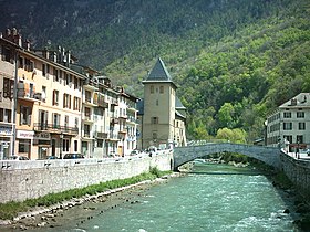 Vue de la ville de Moûtiers