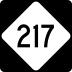 North Carolina Highway 217 marker