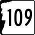 New Hampshire Route 109 marker