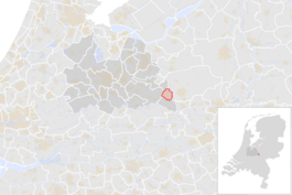 Locatie van de gemeente Veenendaal (gemeentegrenzen CBS 2016)
