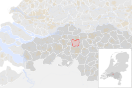 Locatie van de gemeente Loon op Zand (gemeentegrenzen CBS 2016)