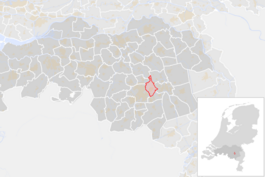 Locatie van de gemeente Nuenen, Gerwen en Nederwetten (gemeentegrenzen CBS 2016)