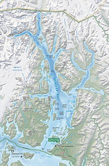 Carte de Glacier Bay