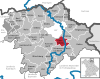 Lage der Gemeinde Oberkotzau im Landkreis Hof