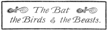 The Bat the Birds & the Beasts.