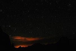 La nuit au parc culturel de l'Ahaggar.