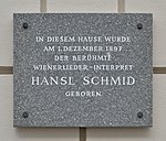 Hansl Schmid - Gedenktafel