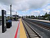 The platforms at Cotati station, 2018