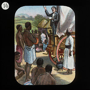 Preaching from a Waggon (David Livingstone) by...