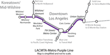 A Purple Line map.