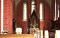 Röbel, Nicolaikirche, Lesepult und Altar