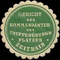 Siegelmarke eines sächsischen Militärgerichts