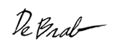 Signature de Carine De Brab