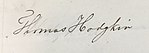 Подпис Томас Ходжкин 1840 г., Книга на задълженията на Кралското медицинско хирургическо общество 1805.jpg