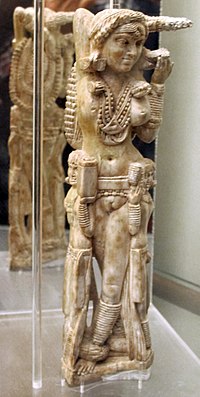 Statuetta indiana di Lakshmi, avorio, da pompei, 1-50 dc ca., 149425, 02