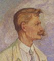 Stijn Streuvels in 1915 (Schilderij: Modest Huys) overleden op 15 augustus 1969