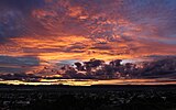 Sunset over Stawell and the Grampians