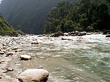 Flowing rivers can act as dispersal vectors for plant matter and invertebrates. The Flowing River.jpg