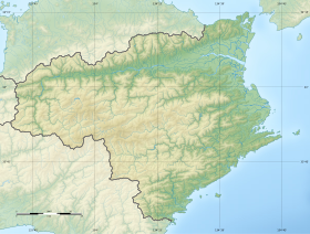 Voir sur la carte topographique de la préfecture de Tokushima