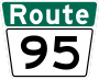 Route 95 marker