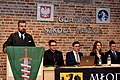 Poseł Michał Urbaniak oraz Zarząd Okręgu Pomorskiego podczas Zjazdu Okręgu Pomorskiego Młodzieży Wszechpolskiej w 2021 roku