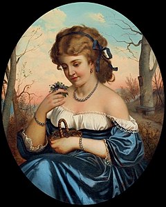 Девушка с фиалками (1850)