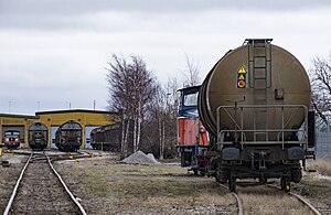 freight cars at Euromaint Rail