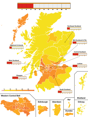 2021 Scottish Parliament election, Labour regional party list vote.svg